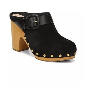 NWOT Veronica Beard Dacey Suede Mule Clogs in Black